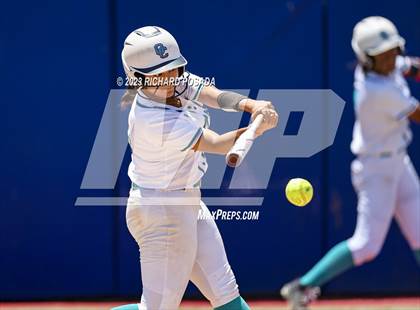 Thumbnail 2 in Mission College Prep @ Orange Cove (2023 CIF CS Softball Championships-DIVISION 4) photogallery.