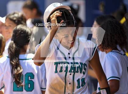 Thumbnail 2 in Mission College Prep @ Orange Cove (2023 CIF CS Softball Championships-DIVISION 4) photogallery.