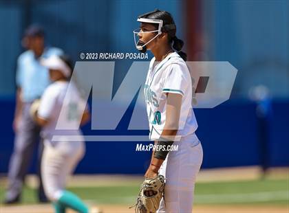 Thumbnail 3 in Mission College Prep @ Orange Cove (2023 CIF CS Softball Championships-DIVISION 4) photogallery.