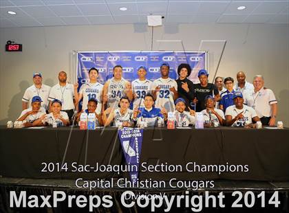 Thumbnail 1 in Capital Christian vs Central Catholic (CIF SJS D5 Final) photogallery.