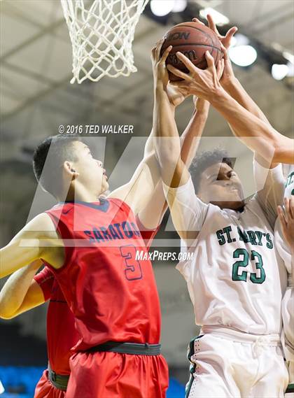 Thumbnail 1 in St. Mary's vs. Saratoga (S.C. Warriors NorCal Tournament) photogallery.