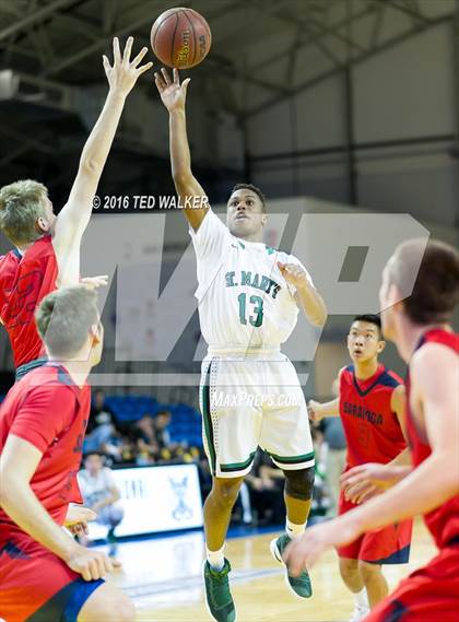 Thumbnail 1 in St. Mary's vs. Saratoga (S.C. Warriors NorCal Tournament) photogallery.