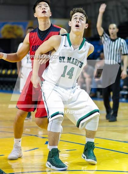Thumbnail 1 in St. Mary's vs. Saratoga (S.C. Warriors NorCal Tournament) photogallery.