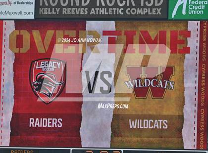 Thumbnail 1 in Tyler Legacy vs. Cypress Woods (UIL 6A Regional Semifinal) photogallery.