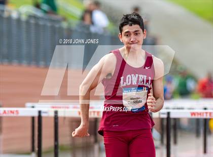 Thumbnail 1 in 2018 Loucks Games (Outdoor Pentathlon #1 Mens 110 Meter Hurdles) photogallery.