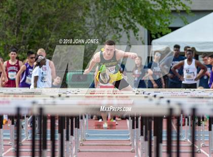 Thumbnail 1 in 2018 Loucks Games (Outdoor Pentathlon #1 Mens 110 Meter Hurdles) photogallery.