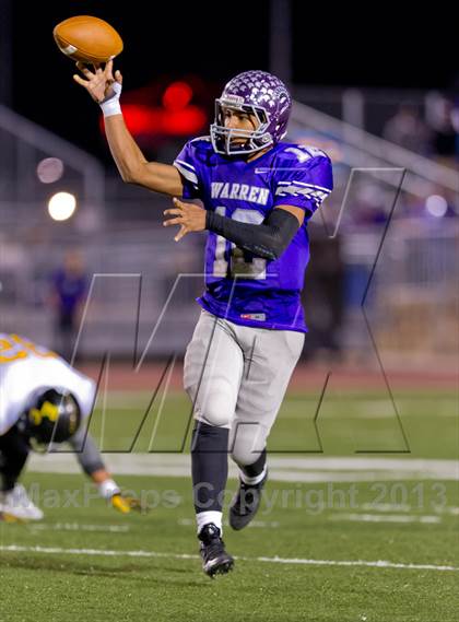 Thumbnail 2 in Warren vs. East Central (UIL 5A Bi-District Playoff) photogallery.