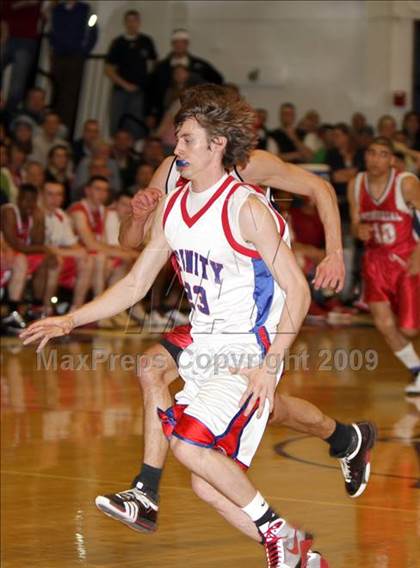 Thumbnail 2 in Trinity vs Manchester Memorial (NHIAA Class L Final) photogallery.