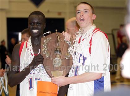 Thumbnail 2 in Trinity vs Manchester Memorial (NHIAA Class L Final) photogallery.