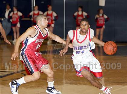Thumbnail 2 in Trinity vs Manchester Memorial (NHIAA Class L Final) photogallery.