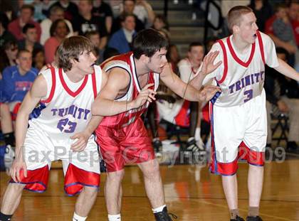 Thumbnail 1 in Trinity vs Manchester Memorial (NHIAA Class L Final) photogallery.