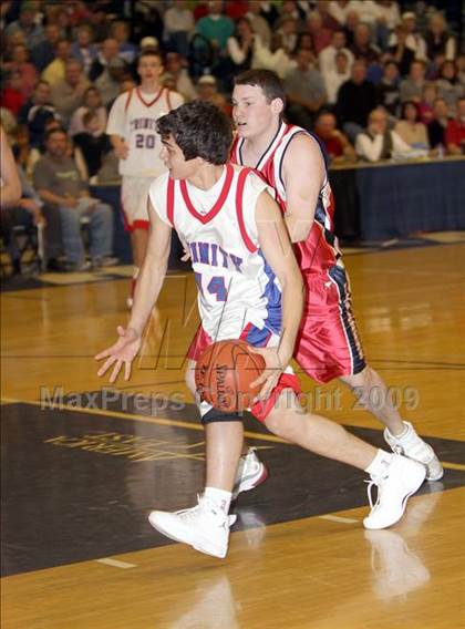 Thumbnail 3 in Trinity vs Manchester Memorial (NHIAA Class L Final) photogallery.