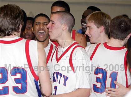 Thumbnail 2 in Trinity vs Manchester Memorial (NHIAA Class L Final) photogallery.