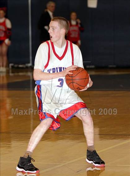 Thumbnail 2 in Trinity vs Manchester Memorial (NHIAA Class L Final) photogallery.
