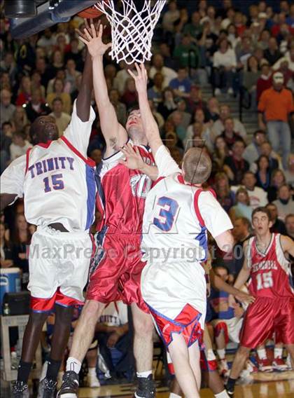 Thumbnail 2 in Trinity vs Manchester Memorial (NHIAA Class L Final) photogallery.