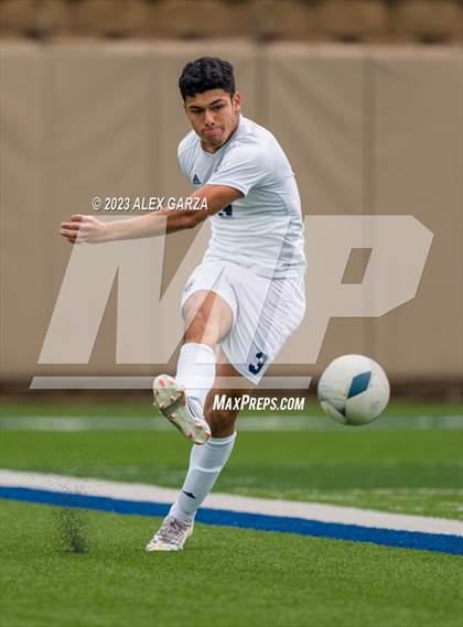 Thumbnail 2 in Palestine vs Hidalgo Early College (UIL 4A Soccer Final) photogallery.
