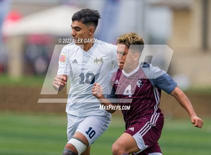 Thumbnail 1 in Palestine vs Hidalgo Early College (UIL 4A Soccer Final) photogallery.