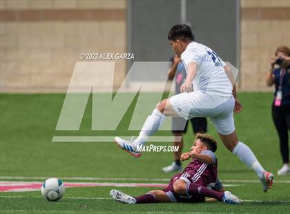 Thumbnail 1 in Palestine vs Hidalgo Early College (UIL 4A Soccer Final) photogallery.