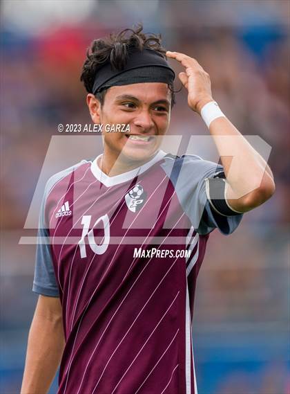 Thumbnail 2 in Palestine vs Hidalgo Early College (UIL 4A Soccer Final) photogallery.