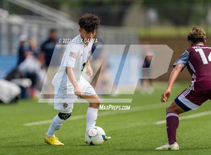 Thumbnail 1 in Palestine vs Hidalgo Early College (UIL 4A Soccer Final) photogallery.