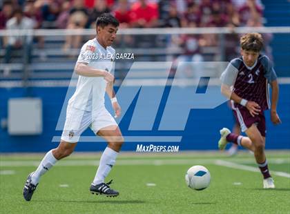 Thumbnail 3 in Palestine vs Hidalgo Early College (UIL 4A Soccer Final) photogallery.