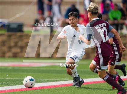 Thumbnail 2 in Palestine vs Hidalgo Early College (UIL 4A Soccer Final) photogallery.