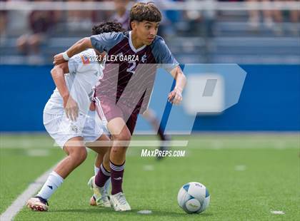 Thumbnail 1 in Palestine vs Hidalgo Early College (UIL 4A Soccer Final) photogallery.