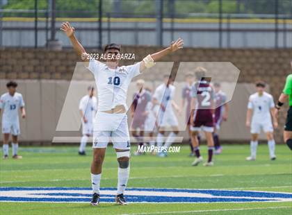 Thumbnail 2 in Palestine vs Hidalgo Early College (UIL 4A Soccer Final) photogallery.