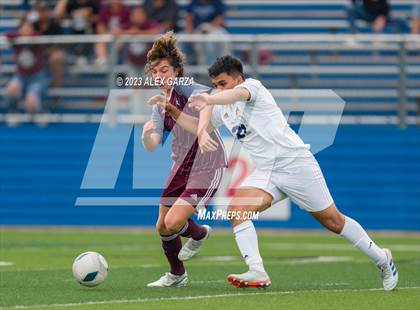 Thumbnail 1 in Palestine vs Hidalgo Early College (UIL 4A Soccer Final) photogallery.