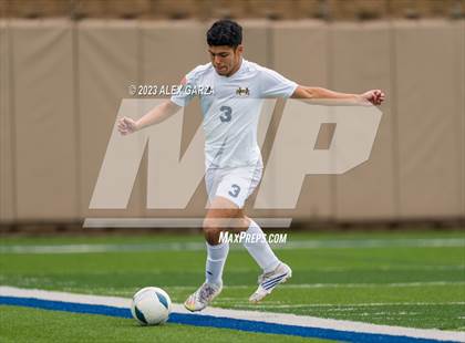Thumbnail 2 in Palestine vs Hidalgo Early College (UIL 4A Soccer Final) photogallery.