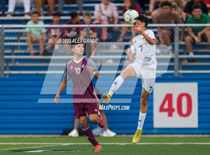 Thumbnail 1 in Palestine vs Hidalgo Early College (UIL 4A Soccer Final) photogallery.