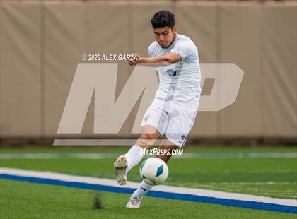 Thumbnail 1 in Palestine vs Hidalgo Early College (UIL 4A Soccer Final) photogallery.