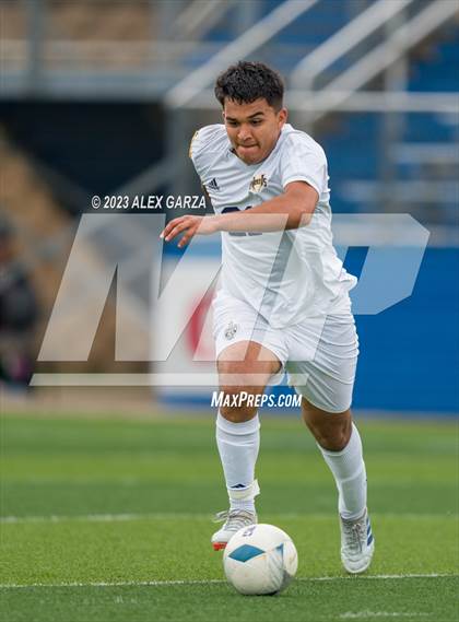 Thumbnail 3 in Palestine vs Hidalgo Early College (UIL 4A Soccer Final) photogallery.