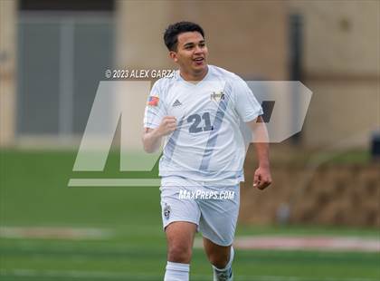 Thumbnail 2 in Palestine vs Hidalgo Early College (UIL 4A Soccer Final) photogallery.