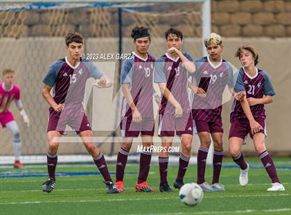 Thumbnail 3 in Palestine vs Hidalgo Early College (UIL 4A Soccer Final) photogallery.