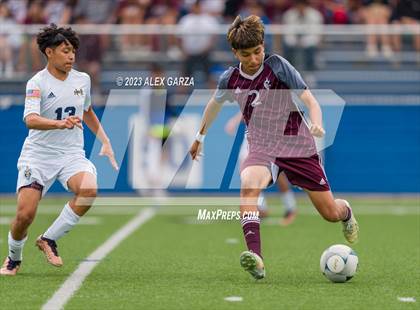Thumbnail 1 in Palestine vs Hidalgo Early College (UIL 4A Soccer Final) photogallery.