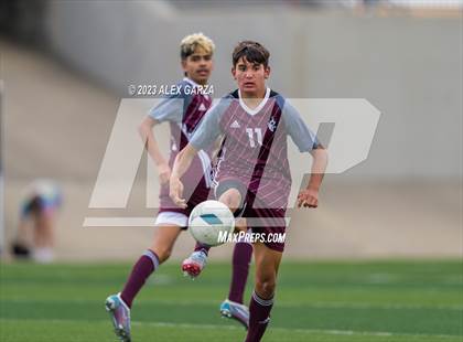 Thumbnail 2 in Palestine vs Hidalgo Early College (UIL 4A Soccer Final) photogallery.