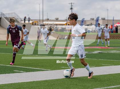 Thumbnail 3 in Palestine vs Hidalgo Early College (UIL 4A Soccer Final) photogallery.