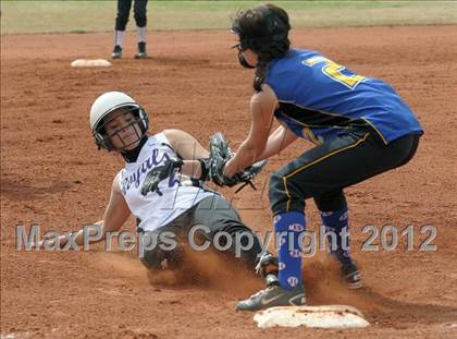 Thumbnail 3 in Pahranagat Valley vs. Victor Valley Christian (Spring Slam Tournament) photogallery.