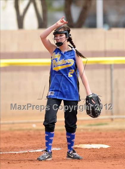 Thumbnail 3 in Pahranagat Valley vs. Victor Valley Christian (Spring Slam Tournament) photogallery.