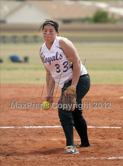 Thumbnail 2 in Pahranagat Valley vs. Victor Valley Christian (Spring Slam Tournament) photogallery.