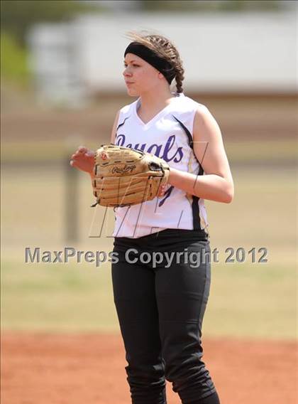 Thumbnail 3 in Pahranagat Valley vs. Victor Valley Christian (Spring Slam Tournament) photogallery.