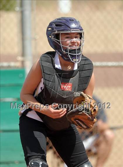Thumbnail 3 in Pahranagat Valley vs. Victor Valley Christian (Spring Slam Tournament) photogallery.