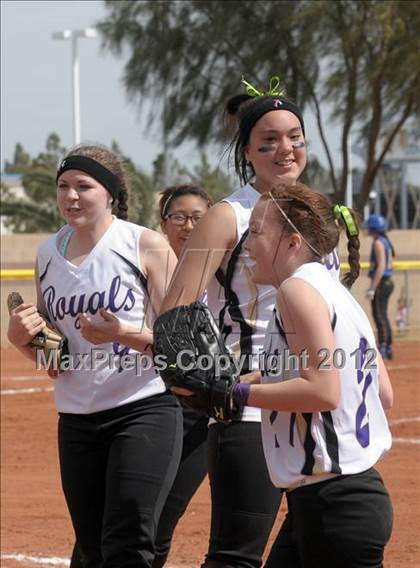 Thumbnail 3 in Pahranagat Valley vs. Victor Valley Christian (Spring Slam Tournament) photogallery.