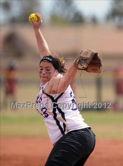 Thumbnail 2 in Pahranagat Valley vs. Victor Valley Christian (Spring Slam Tournament) photogallery.