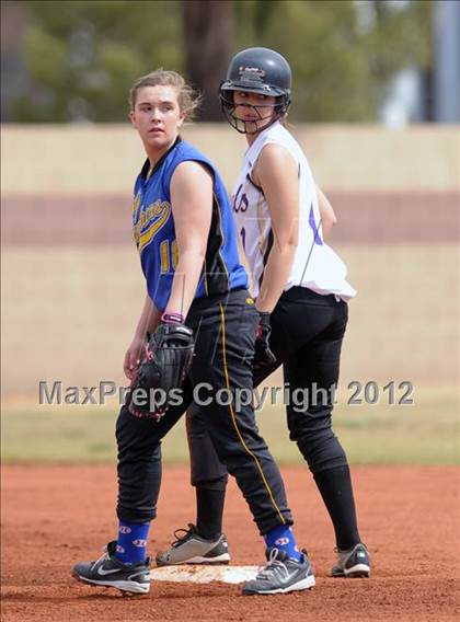 Thumbnail 2 in Pahranagat Valley vs. Victor Valley Christian (Spring Slam Tournament) photogallery.