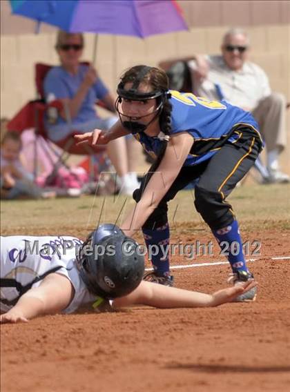 Thumbnail 3 in Pahranagat Valley vs. Victor Valley Christian (Spring Slam Tournament) photogallery.
