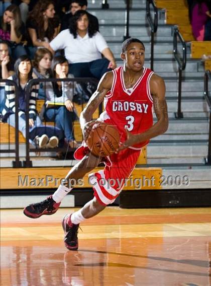 Thumbnail 1 in Dobie vs. Crosby (McDonalds Texas Invitational) photogallery.