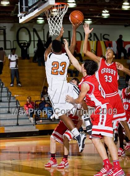 Thumbnail 1 in Dobie vs. Crosby (McDonalds Texas Invitational) photogallery.