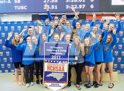 Thumbnail 3 in NCHSAA 3A State Swim Championship (Finals) photogallery.